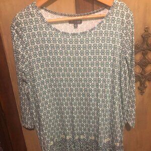 Max Edition Petite Tunic Blouse Top Size Large Petite